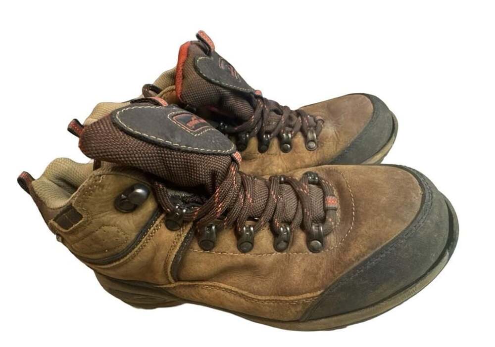 Sport Rave Hiking Boots Size 9M Brown Leather Outdoor Shoes